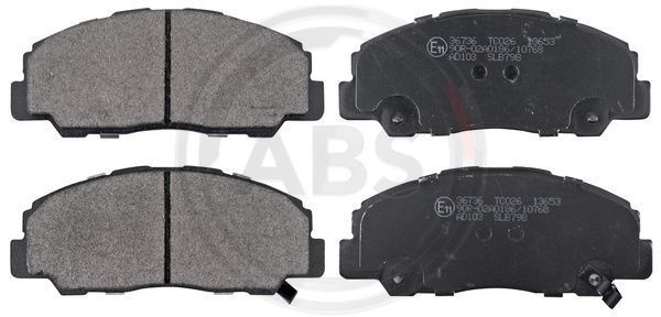 A.B.S. 36736 - Bremsbelagsatz, Scheibenbremse