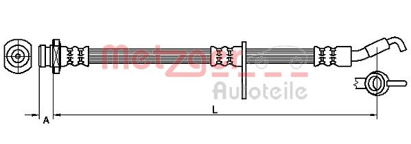 METZGER 4110490 - Bremsschlauch