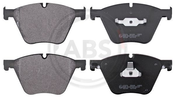 A.B.S. 37678 - Bremsbelagsatz, Scheibenbremse