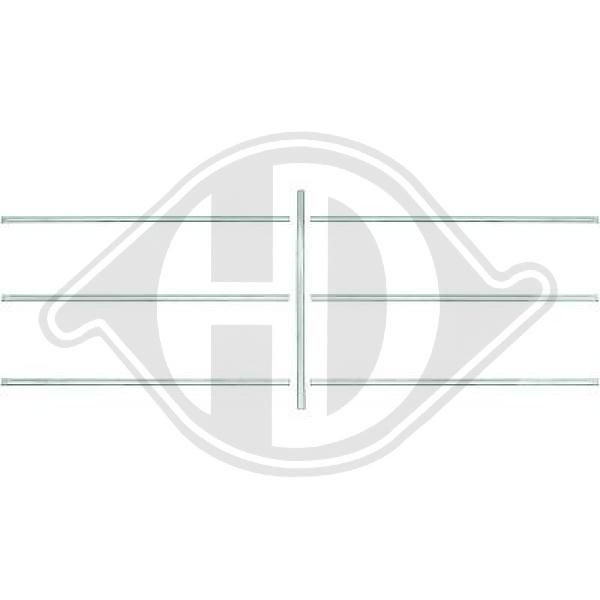 DIEDERICHS 1612041 - Zier-/Schutzleiste, Kühlergitter