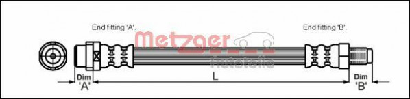 METZGER 4110578 - Bremsschlauch