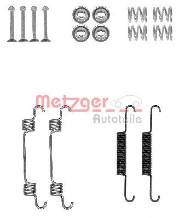 METZGER 105-0887 - Zubehörsatz, Feststellbremsbacken