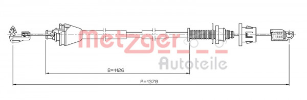 METZGER 3.RE001 - Gaszug