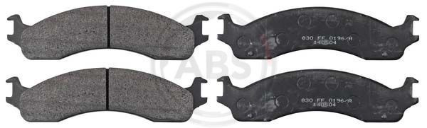 A.B.S. 38655 - Bremsbelagsatz, Scheibenbremse
