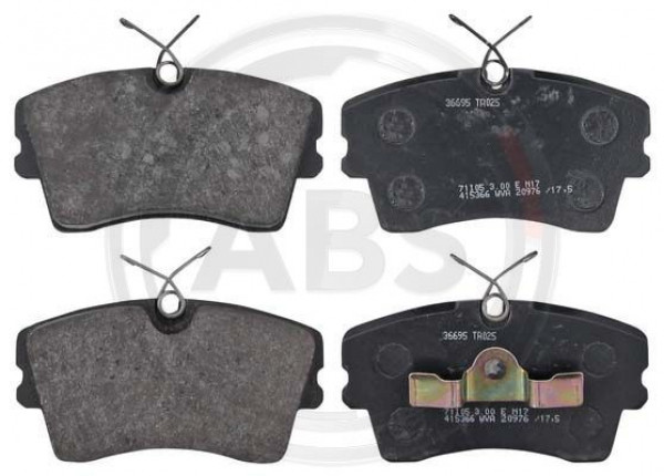 A.B.S. 36695 - Bremsbelagsatz, Scheibenbremse