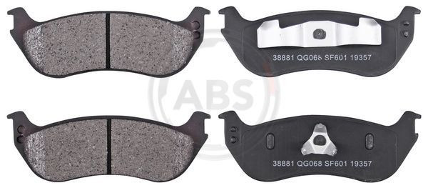 A.B.S. 38881 - Bremsbelagsatz, Scheibenbremse