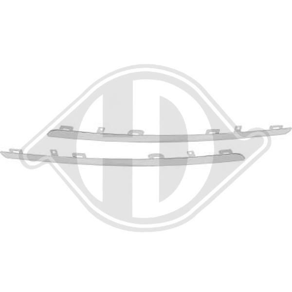 DIEDERICHS 4467443 - Zier-/Schutzleiste, Kühlergitter
