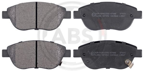 A.B.S. 37970 - Bremsbelagsatz, Scheibenbremse