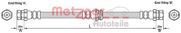 METZGER 4110248 - Bremsschlauch