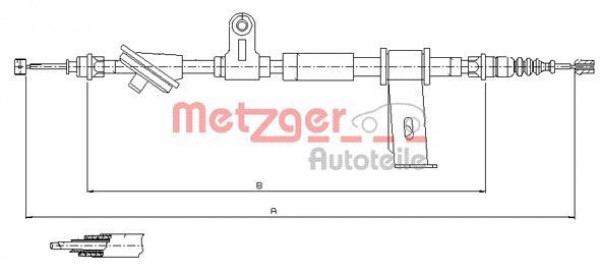 METZGER 12.0102 - Seilzug, Feststellbremse