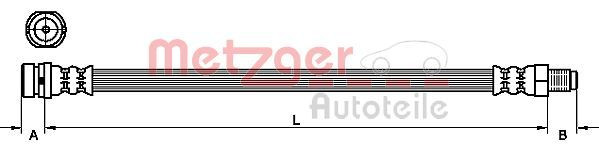 METZGER 4111214 - Bremsschlauch