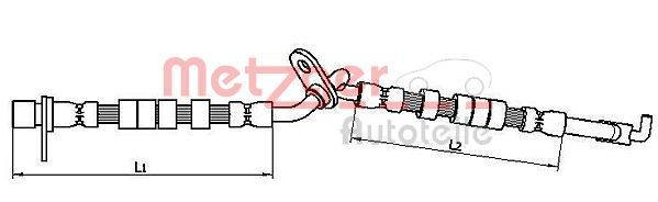 METZGER 4110709 - Bremsschlauch
