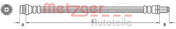 METZGER 4110796 - Bremsschlauch