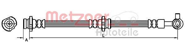 METZGER 4111227 - Bremsschlauch
