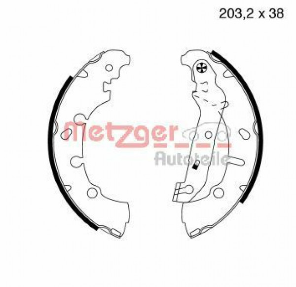 METZGER MG 814 - Bremsbackensatz