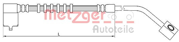 METZGER 4110686 - Bremsschlauch