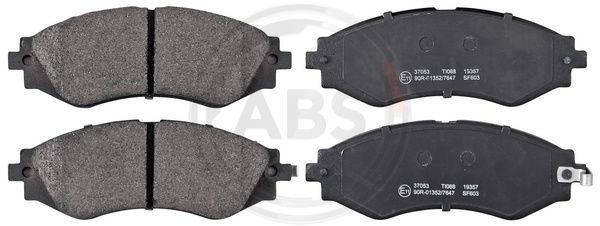 A.B.S. 37053 - Bremsbelagsatz, Scheibenbremse