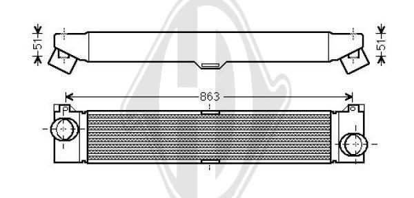 DIEDERICHS DCA1041 - Ladeluftkühler