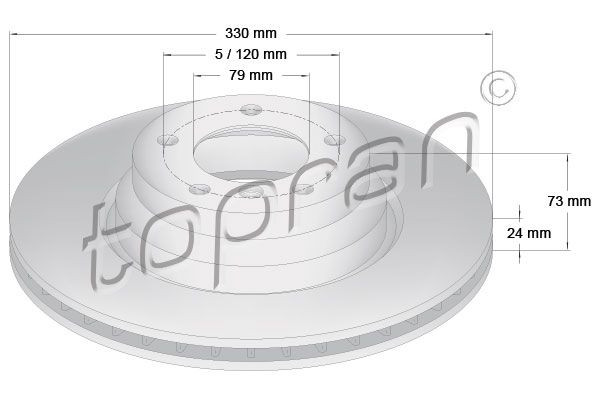 TOPRAN 500946 - Bremsscheibe