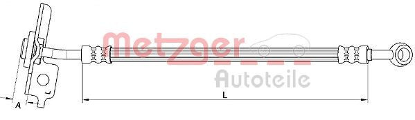 METZGER 4111055 - Bremsschlauch