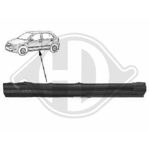 DIEDERICHS 9690042 - Einstiegsblech