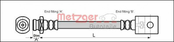 METZGER 4111979 - Bremsschlauch