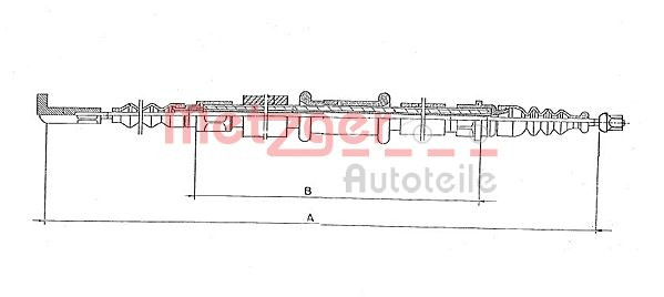 METZGER 251.25 - Seilzug, Feststellbremse