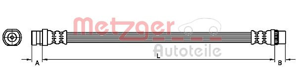 METZGER 4110214 - Bremsschlauch