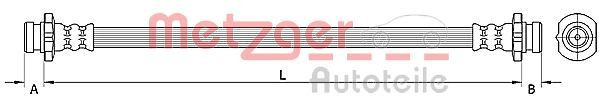 METZGER 4110851 - Bremsschlauch