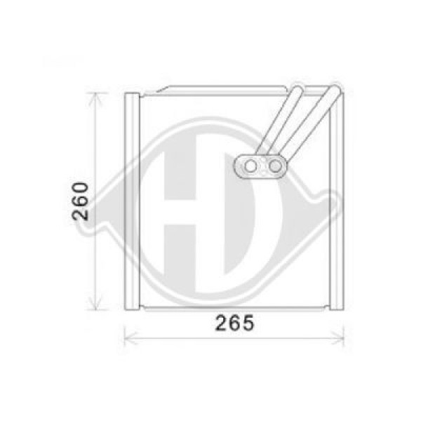 DIEDERICHS DCV1156 - Verdampfer, Klimaanlage