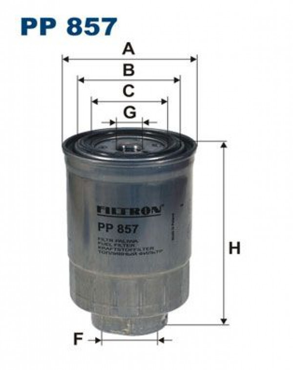 FILTRON PP857 - Kraftstofffilter