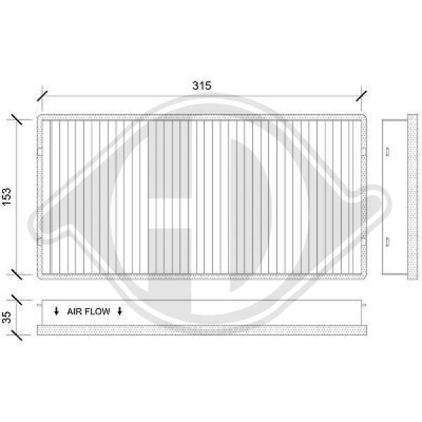 DIEDERICHS DCI0194 - Filter, Innenraumluft