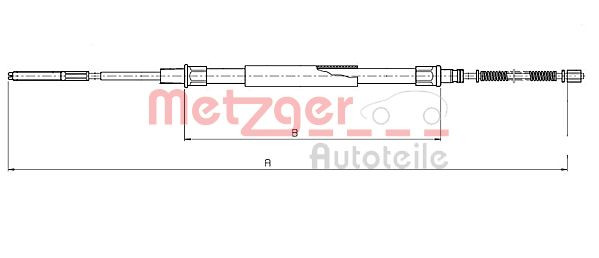 METZGER 19.102E - Seilzug, Feststellbremse