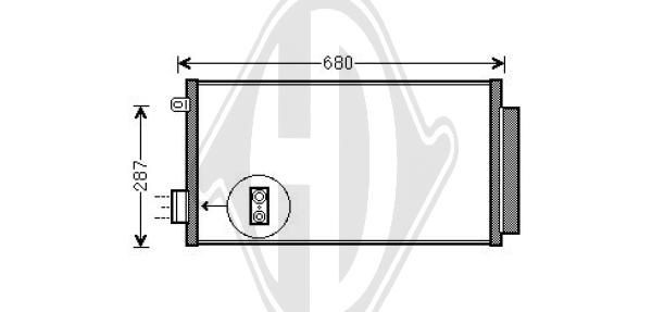 DIEDERICHS DCC1636 - Kondensator, Klimaanlage
