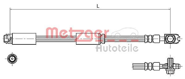 METZGER 4116227 - Bremsschlauch