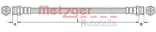 METZGER 4110877 - Bremsschlauch