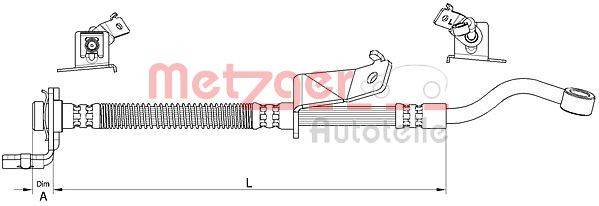 METZGER 4111062 - Bremsschlauch