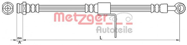 METZGER 4110219 - Bremsschlauch