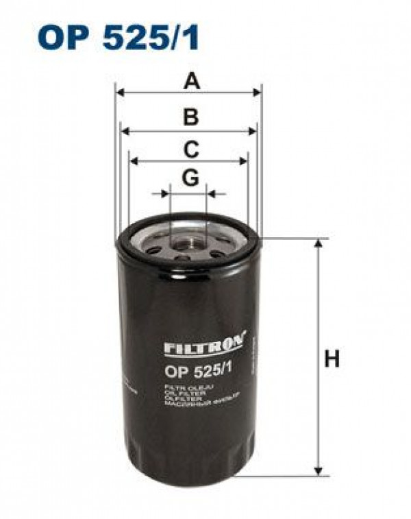 FILTRON OP525/1 - Ölfilter