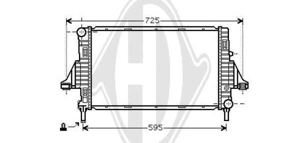 DIEDERICHS DCM2305 - Kühler, Motorkühlung