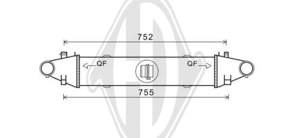 DIEDERICHS DCA1087 - Ladeluftkühler