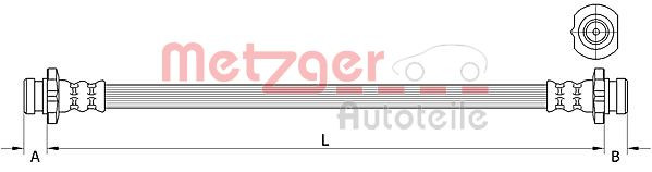 METZGER 4111583 - Bremsschlauch