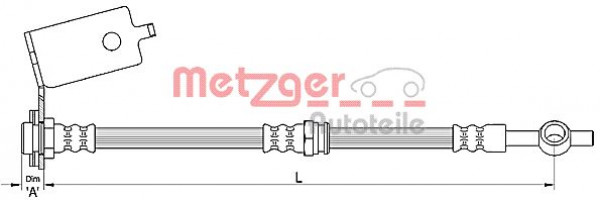 METZGER 4110141 - Bremsschlauch