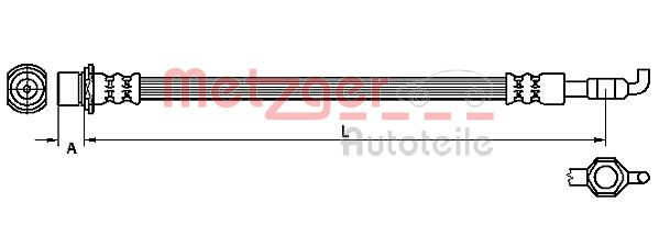 METZGER 4110971 - Bremsschlauch