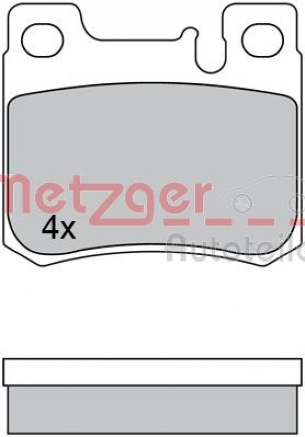 METZGER 1170526 - Bremsbelagsatz, Scheibenbremse