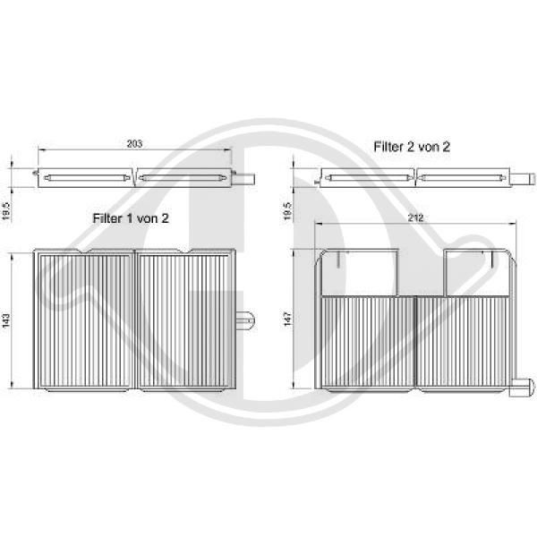 DIEDERICHS DCI0803S - Filter, Innenraumluft