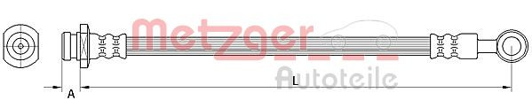METZGER 4111549 - Bremsschlauch
