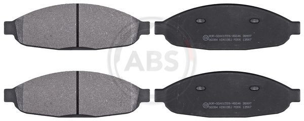 A.B.S. 38997 - Bremsbelagsatz, Scheibenbremse