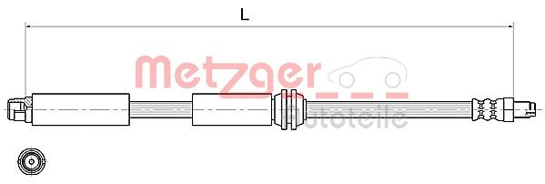 METZGER 4111367 - Bremsschlauch