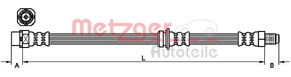 METZGER 4111098 - Bremsschlauch